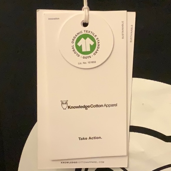 Knowledge Cotton Apparel sustainable organic Graphic Tee. NWT. - Picture 5 of 5